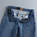 Embroidered Logo Straight Fit Denim Jeans NE210201