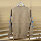 New Crew Neck Mixed Jacquard Knit Pullover Sweater GN380102