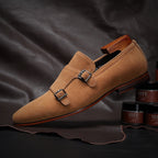 Double Monk Strap Slip-on Dress Shoes P050515