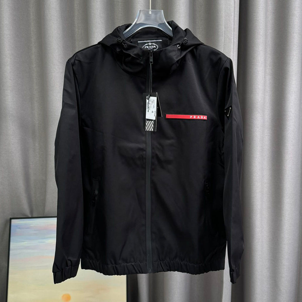 Hooded Zip Up Windbreaker Jacket U310521