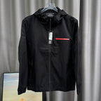 Hooded Zip Up Windbreaker Jacket U310521