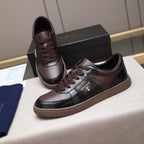 Croc Embossed Patchwork Triangle Logo Low Top Sneakers S283409