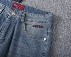 Vintage Embossed Monogram Slim Denim V260843