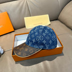 Denim Monogram Print Baseball Cap G103016