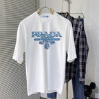 Men's 3D Letter Print Crew Neck Short Sleeve T-shirt NH9801