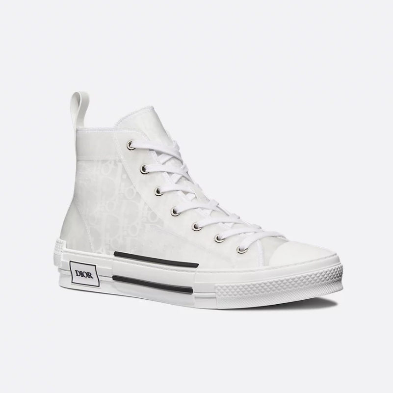 Men's Oblique Jacquard High Top Sneakers JN081106