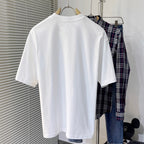 Men's 3D Letter Print Crew Neck Short Sleeve T-shirt NH9801