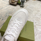 Embossed Pattern Lace-Up Thick Sole Casual Sneakers S283413