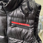 Removable Hood Quilted Puffer Vest U310523