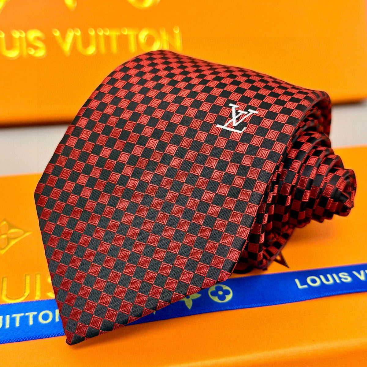 Men's Check Jacquard Necktie E2081009
