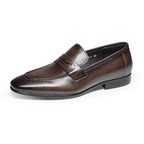 Penny Loafers Polished Slip-On Formal Dress Shoes Y101131