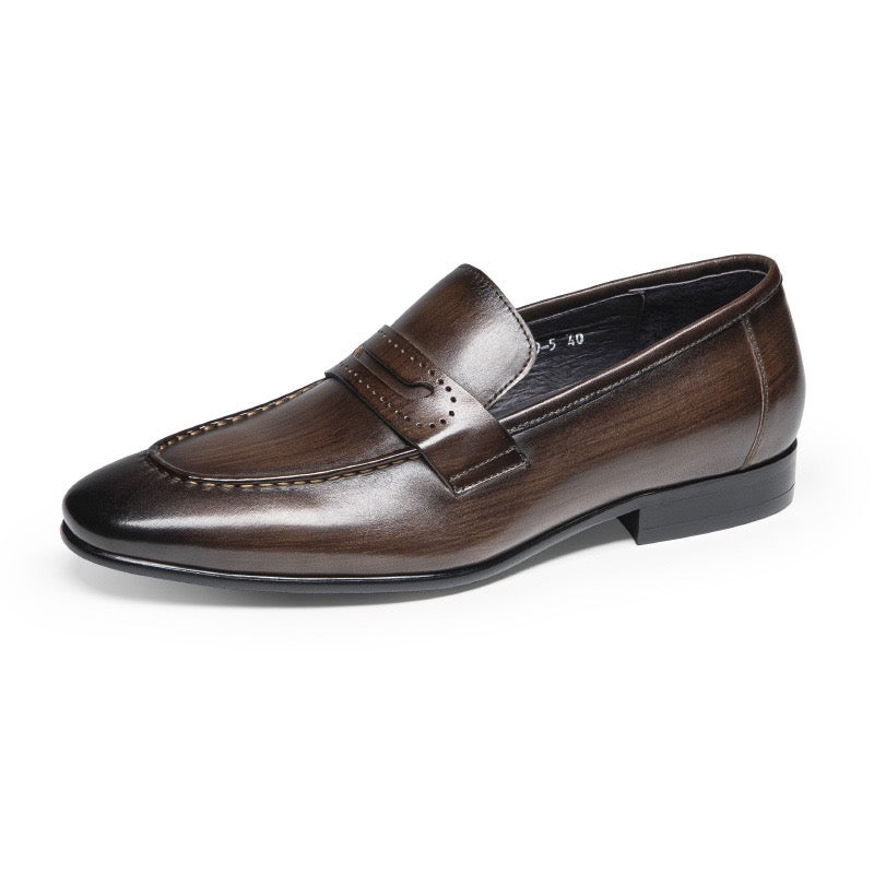 Penny Loafers Polished Slip-On Formal Dress Shoes Y101131