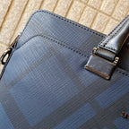 Classic Plaid Print Handheld Business Briefcase B101011
