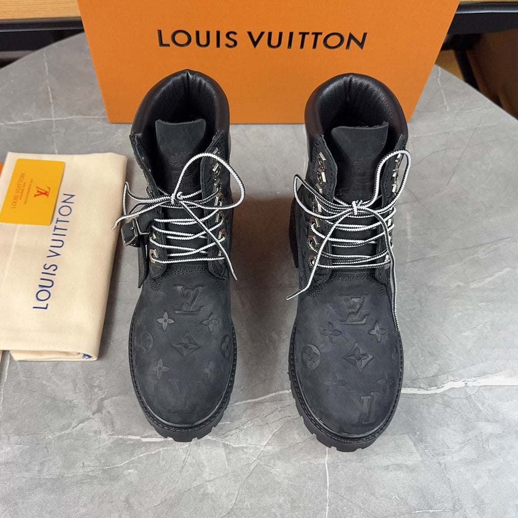 Embossed Thick Sole Martin Work Boots S265506