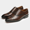 Cap Toe Oxford Shoes Lace-Up Formal Dress Shoes Y101146