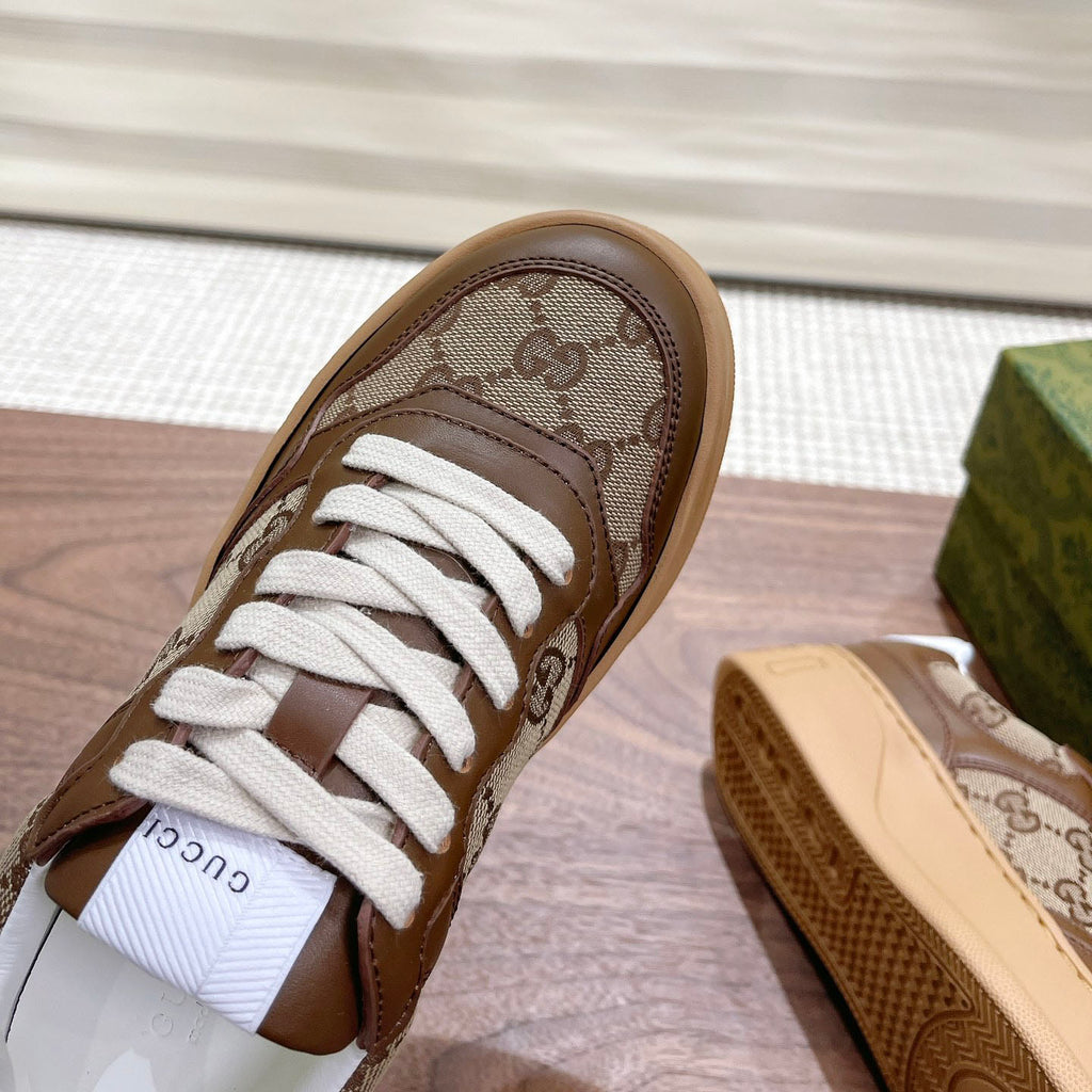 Men's Interlocking G Monogram Patchwork Platform Sneakers JN081101