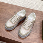 Men's Interlocking G Monogram Patchwork Platform Sneakers JN081101