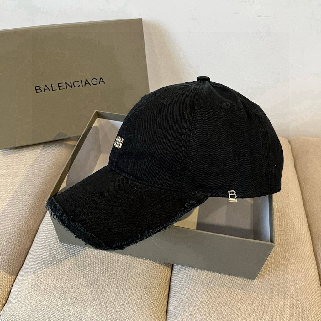 Frayed Edge Metal Logo Baseball Cap G103006