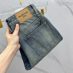 Vintage Faded Light Blue Clean Design Jeans M260726