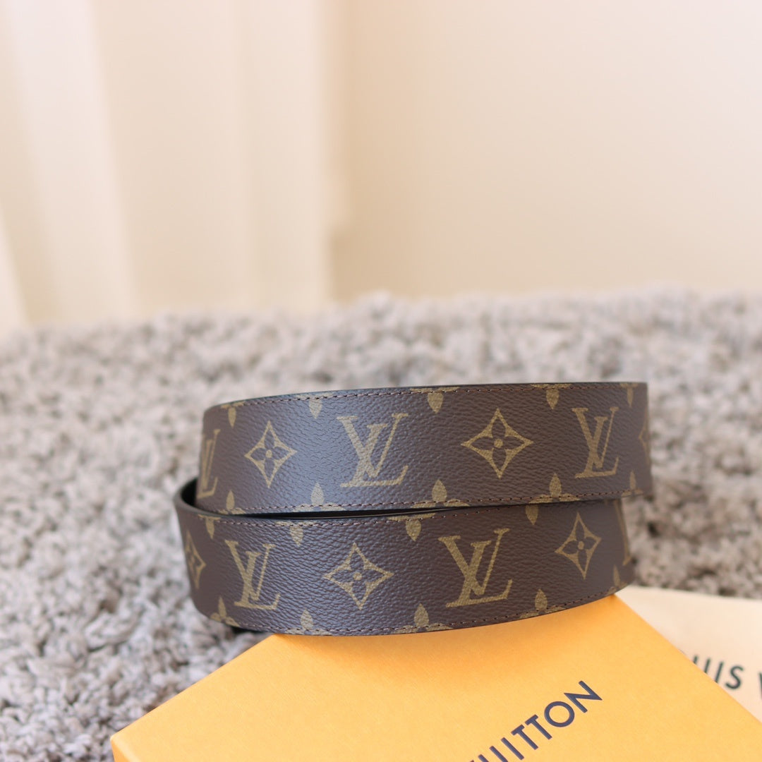 Checkered & Vintage Print Metal Buckle Belt E020802