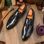Tassel Slip-On Loafers Polished Formal Tassel Dress Loafers P050508