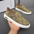 Men's Allover Monogram Slip-On Sneakers JN081112