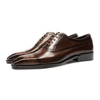 Croc Embossed Cap Toe Oxford Shoes P050504