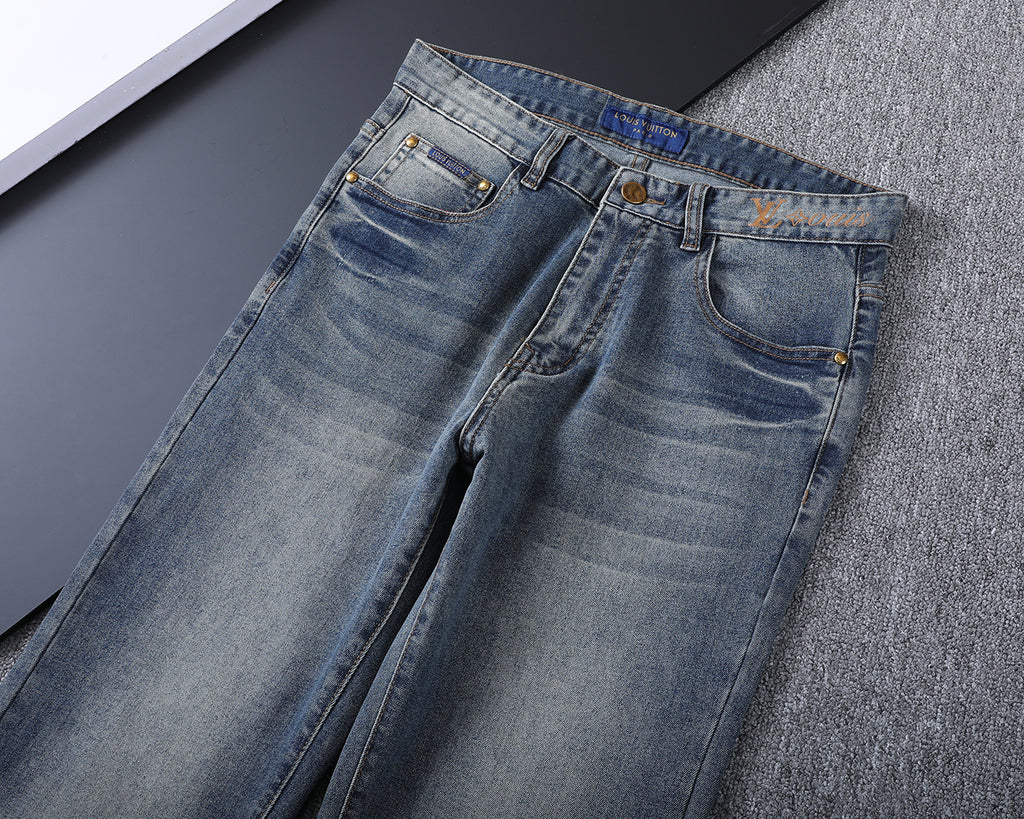 Vintage Fade Large Monogram Graphic Jeans V260840