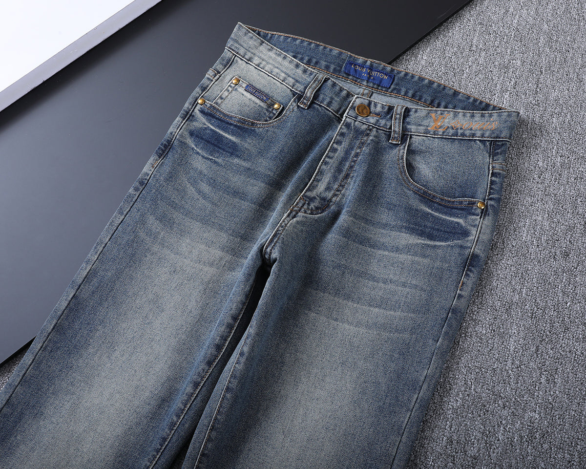 Vintage Fade Large Monogram Graphic Jeans V260840
