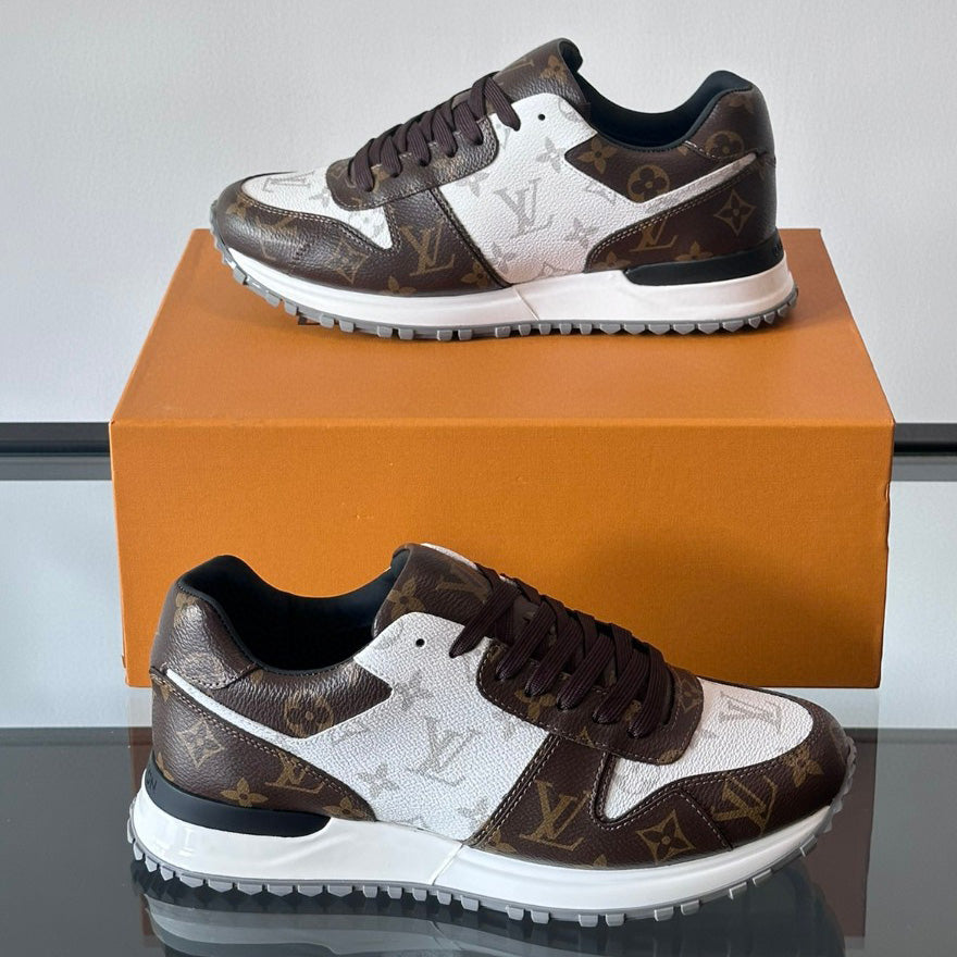 Color Block Allover Print Lace-Up Low Top Trainer S283423