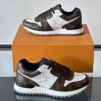 Color Block Allover Print Lace-Up Low Top Trainer S283423