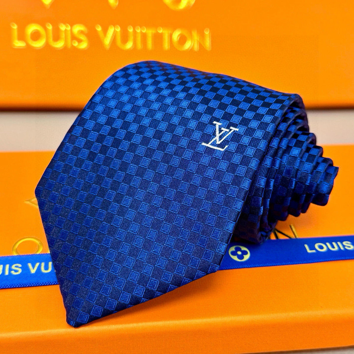 Men's Check Jacquard Necktie E2081009