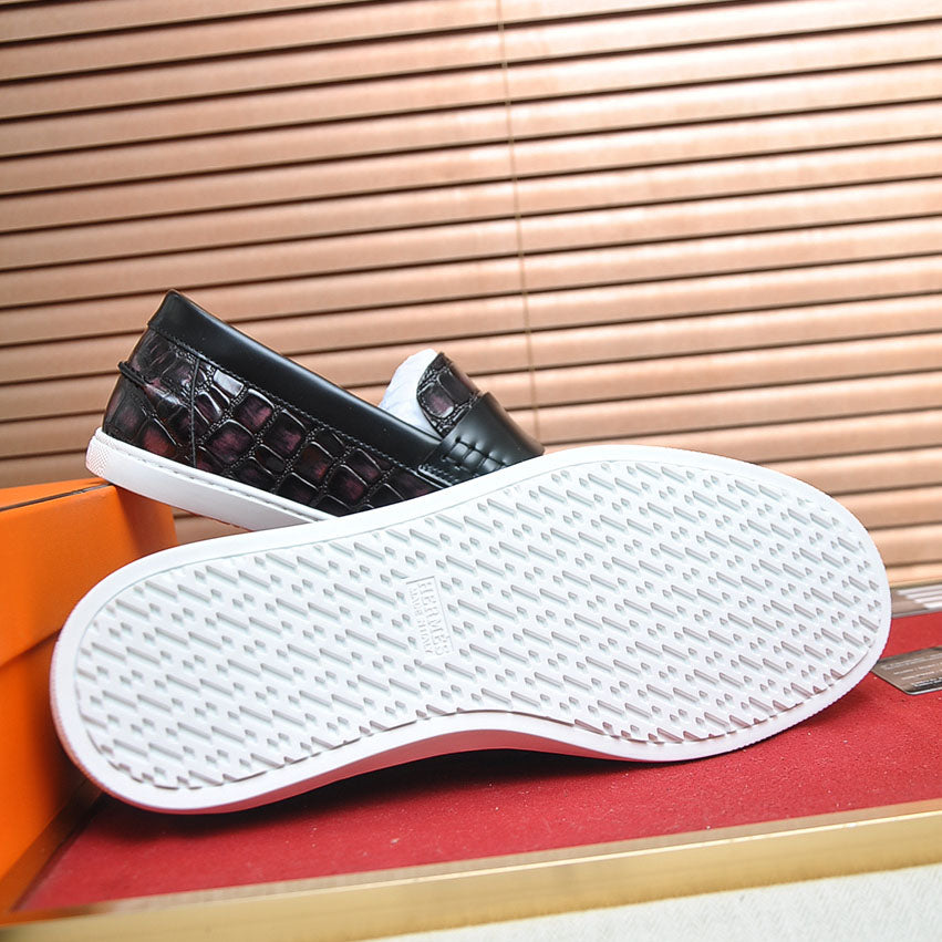 Croc Embossed Casual Loafer NE190136