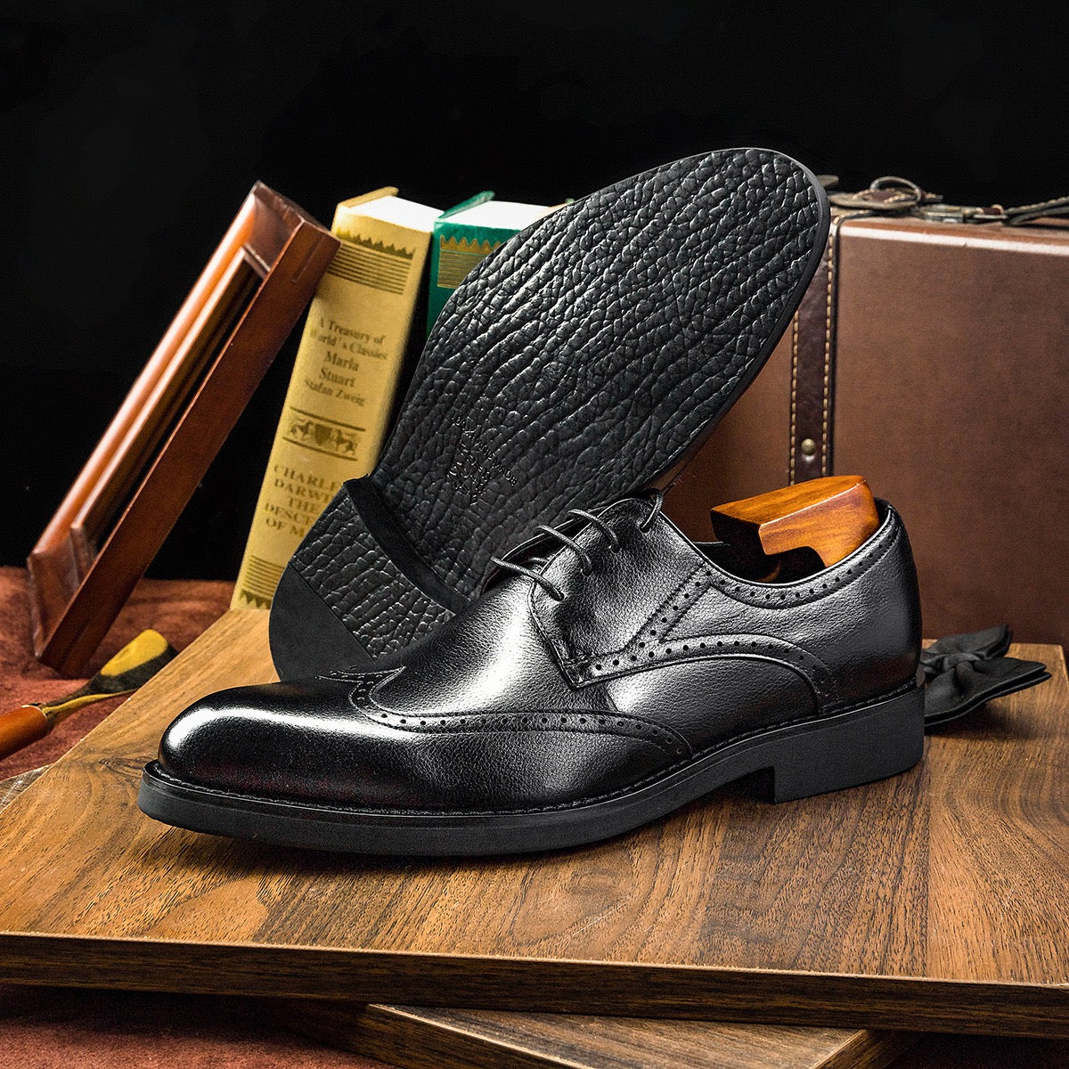 Wingtip Brogue Derby Dress Shoes P050516