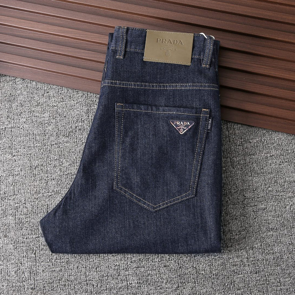 Dark Indigo Triangle Patch Jeans E260934