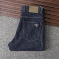 Dark Indigo Triangle Patch Jeans E260934