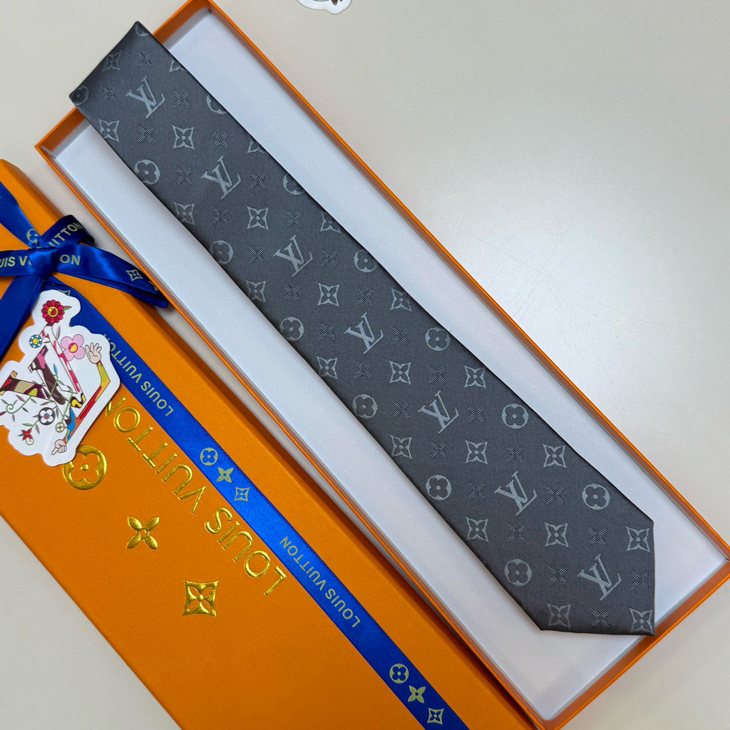 Men's Four-Point Floral Jacquard Necktie E2081010