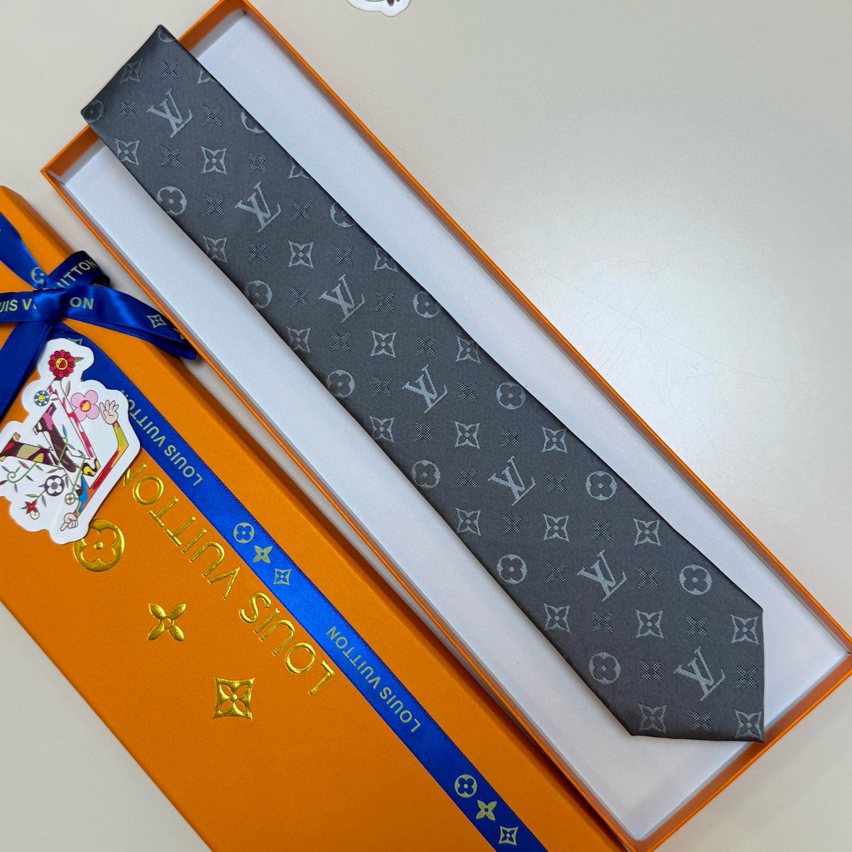 Men's Four-Point Floral Jacquard Necktie E2081010