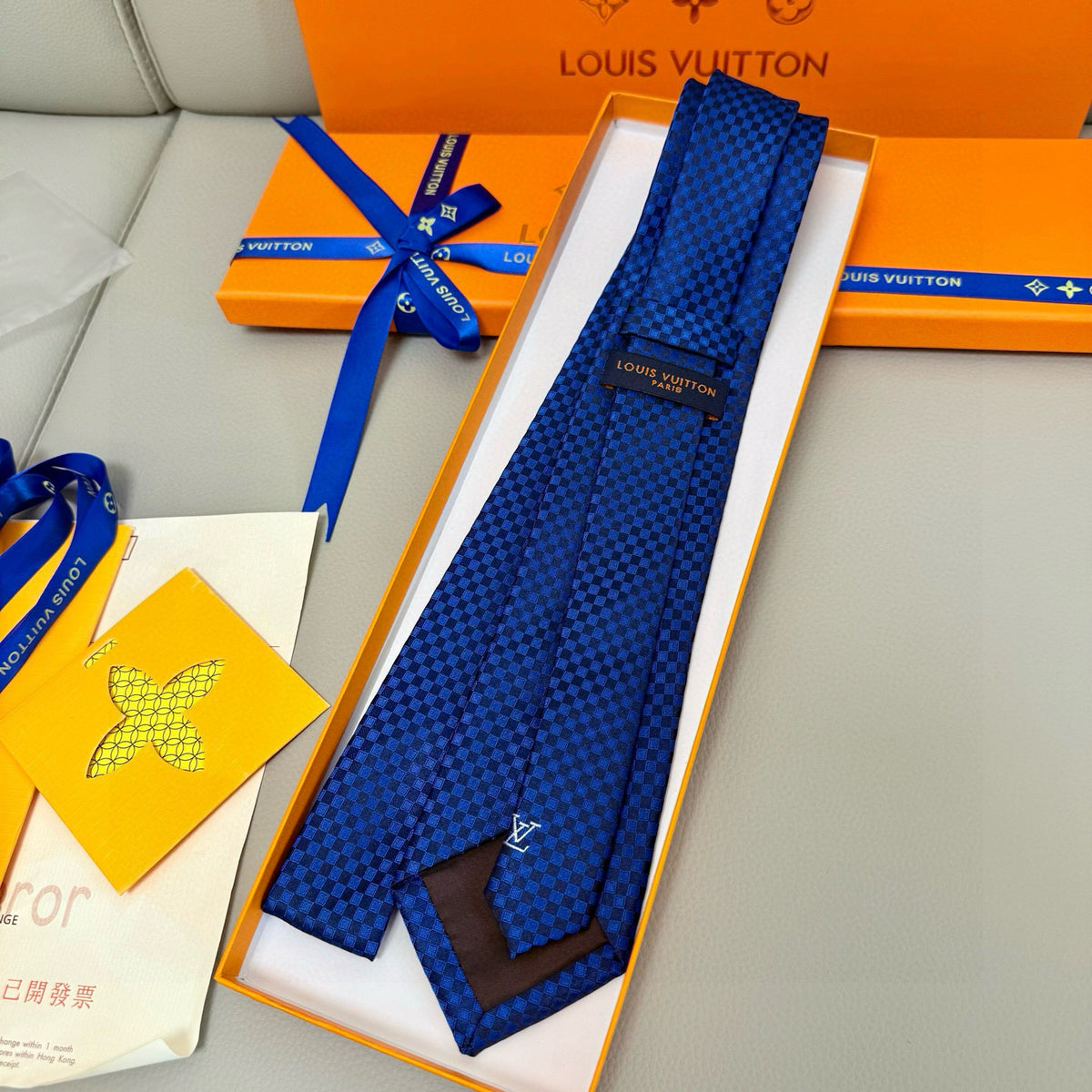 Men's Check Jacquard Necktie E2081009