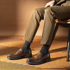 Penny Loafers Chunky Sole Slip-On Dress Shoes Y101112