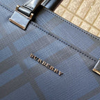 Classic Plaid Print Handheld Business Briefcase B101011