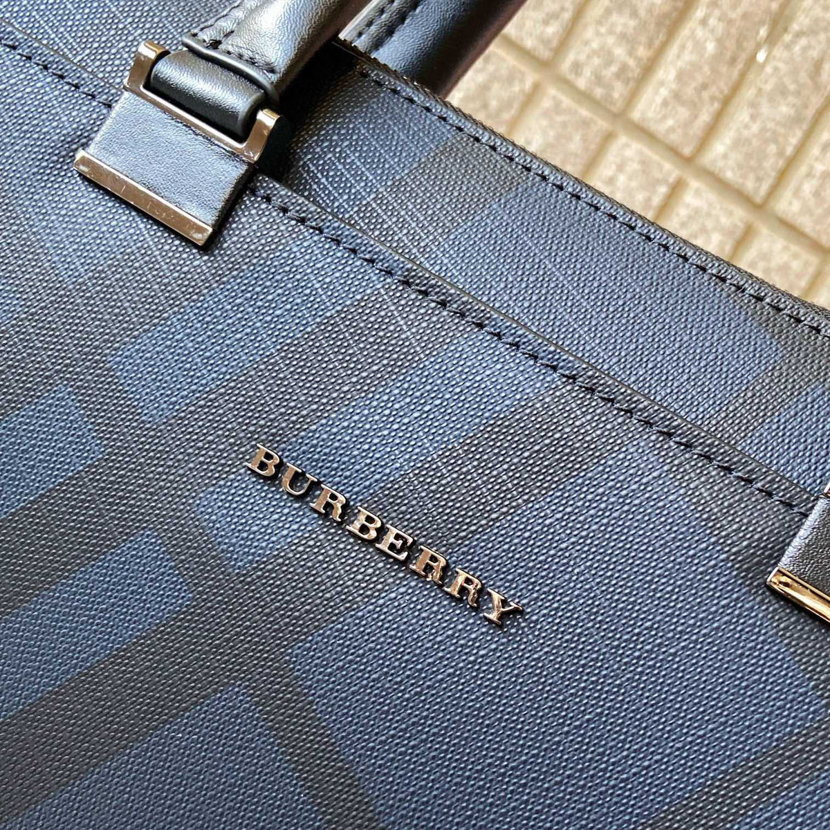 Classic Plaid Print Handheld Business Briefcase B101011