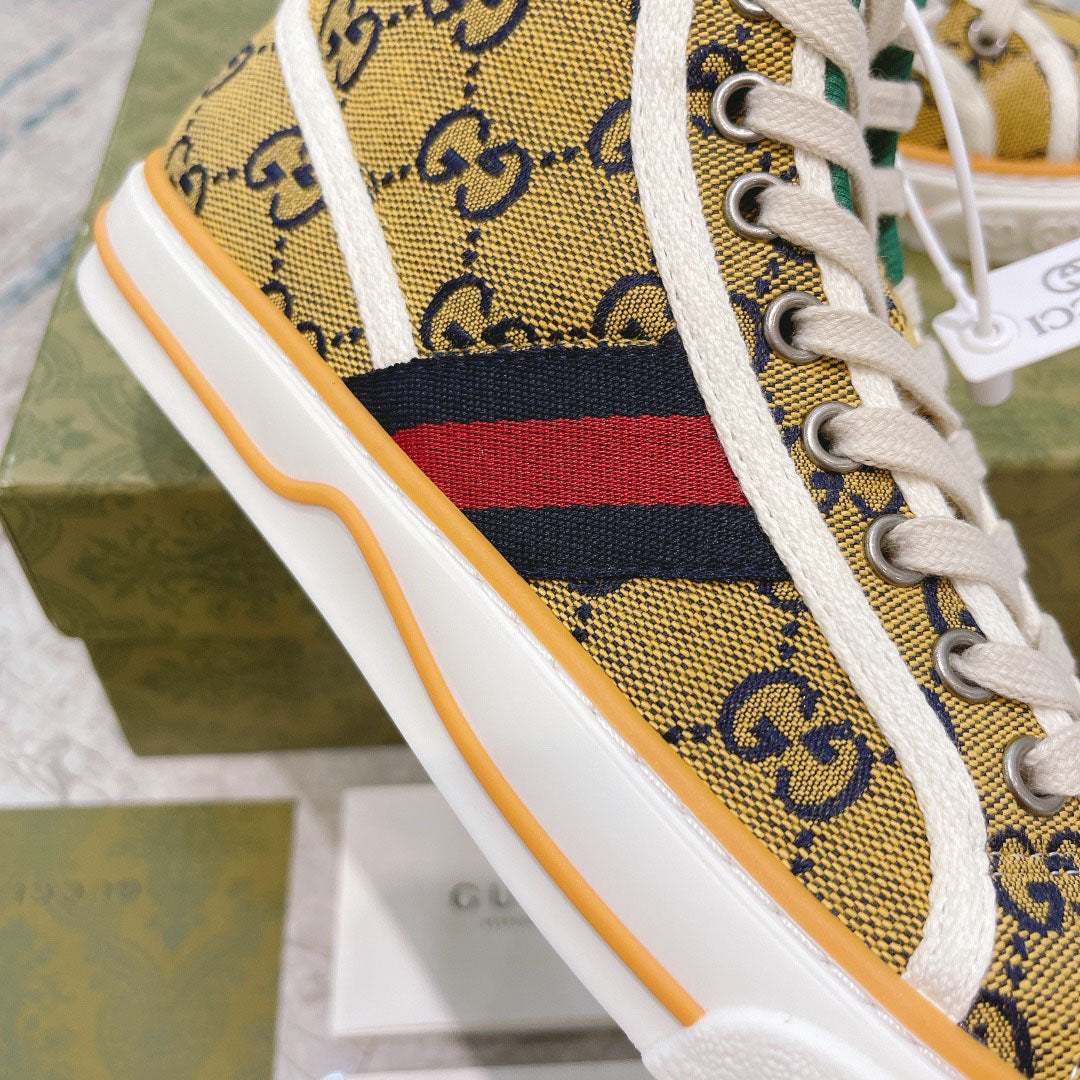 Vintage Pattern Canvas High Top Sneakers S283417