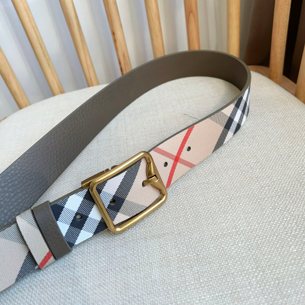 Men's Classic Check Pin Buckle Belt E2081003