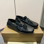 Men's Metal Ornament Buckle Loafer Driving Shoes NE190115