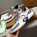 Men's Plaid Patchwork Chunky Sole Casual Sneakers NE190125