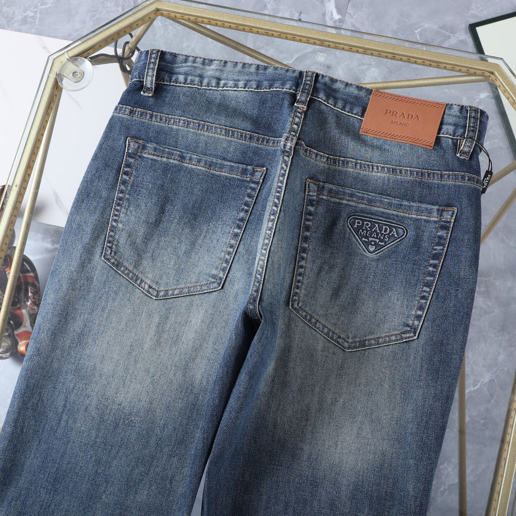 Heritage Triangle Logo Slim Fit Denim E260919