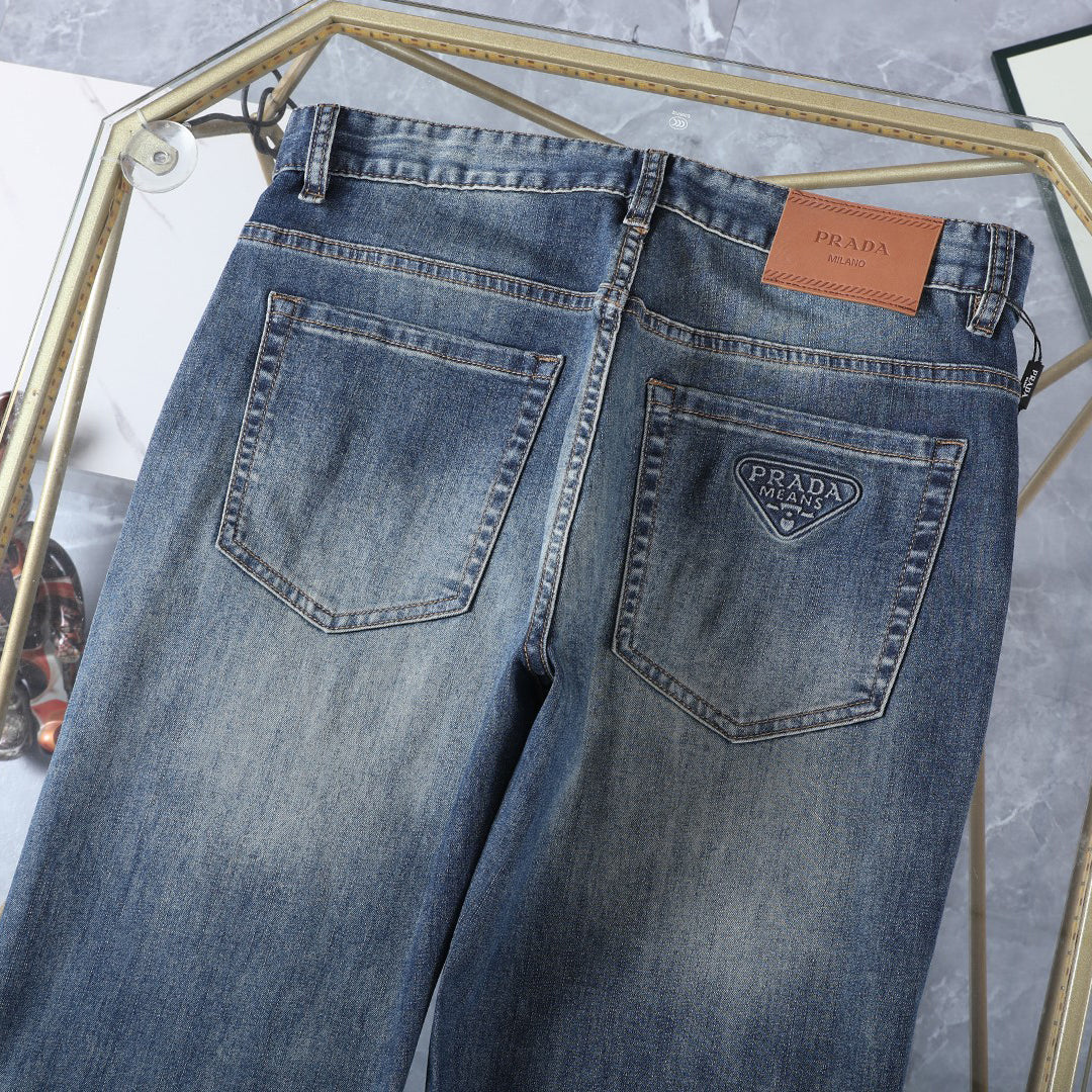 Heritage Triangle Logo Slim Fit Denim E260919