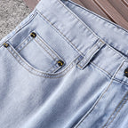 Roma Script Embroidery Slim Fit Denim E260929