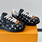 Allover Printed Lace-Up Low Top Platform Sneakers S283420